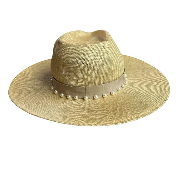 EUGENIA KIM Harlowe Pearl Embellished Hat